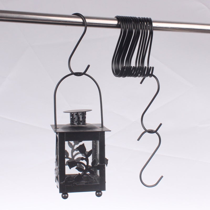 WARMBUY 30 Pack Black S Hooks Utility Hooks for Hanging Kitchen Pans Pots, Closet Clothes, Plants Bags Towels - Image 3